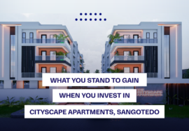 WHAT YOU STAND TO GAIN WHEN YOU INVEST IN CITYSCAPE APARTMENTS, SANGOTEDO